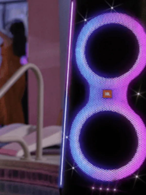 Enceinte + jeux de lumières